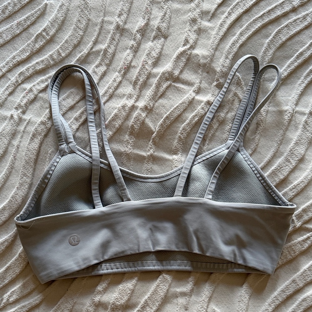 lululemon athletica Light Gray Double-Strap Sports Bra